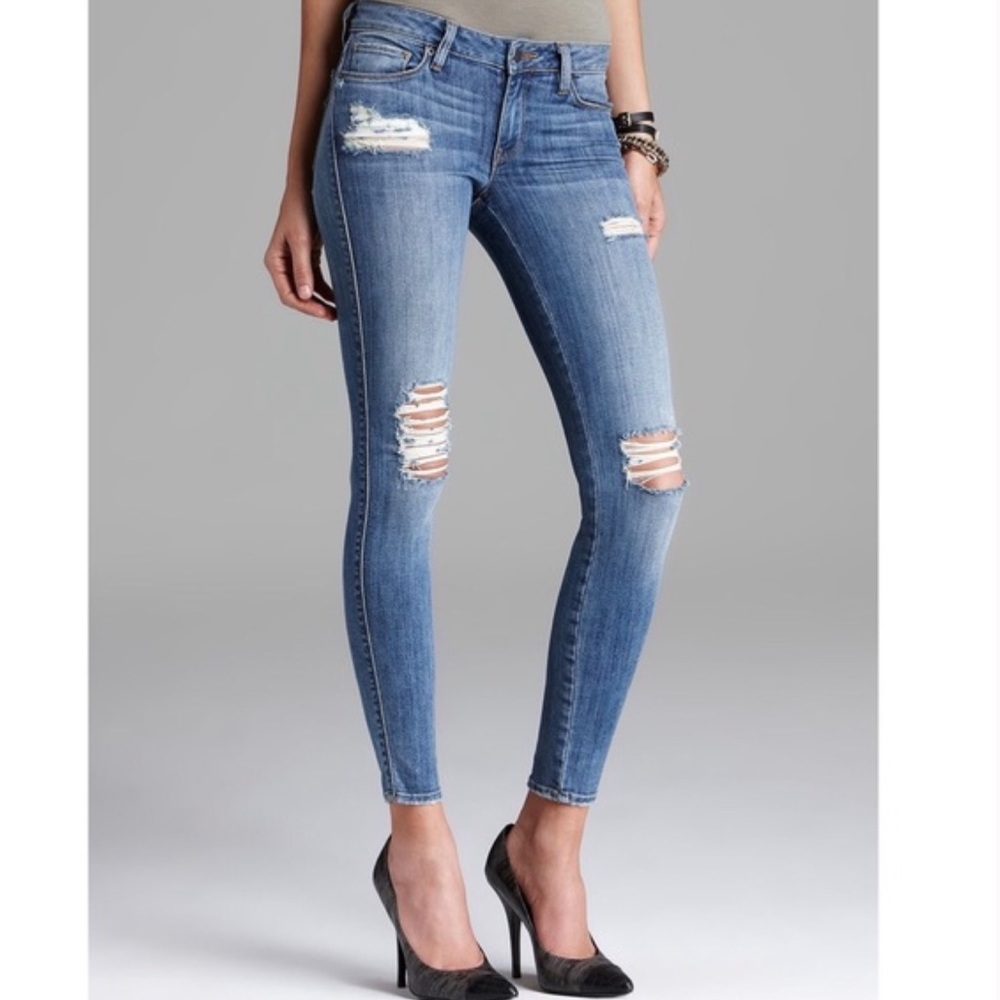 Genetic Denim The Shya Skinny Distressed Jeans In Torch Size 25